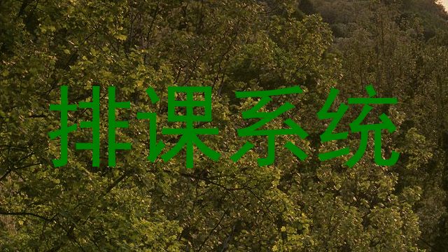 排课系统