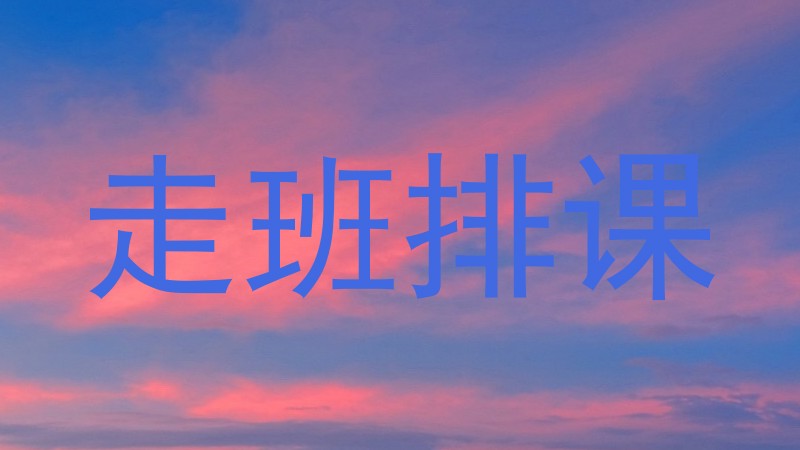 走班排课