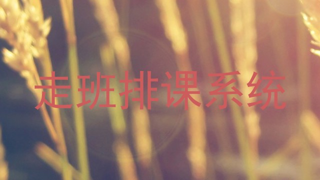 走班排课系统