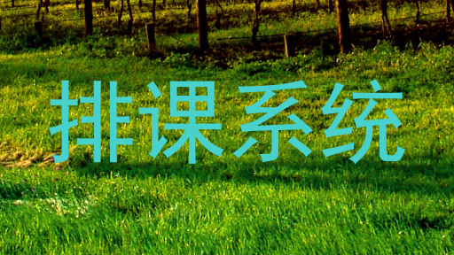 排课系统