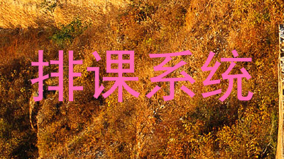排课系统
