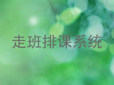 走班排课系统