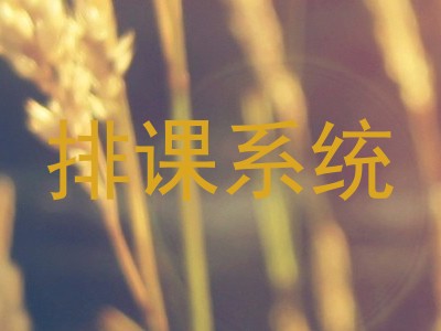 排课系统