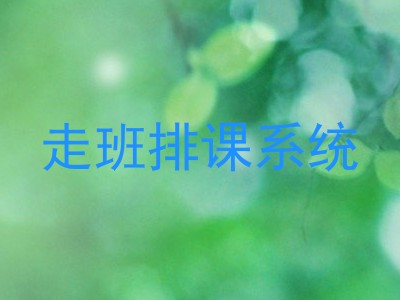 走班排课系统