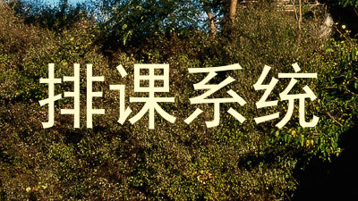 排课系统