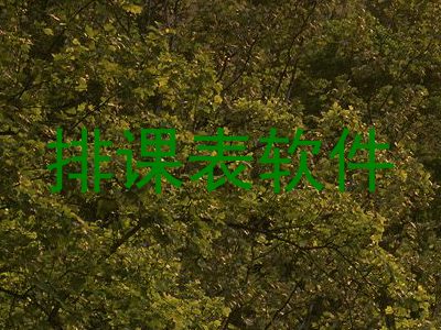 排课表软件