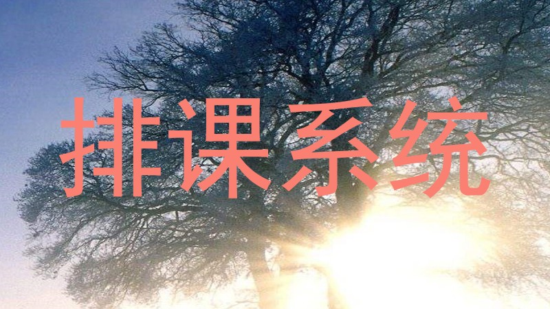 排课系统
