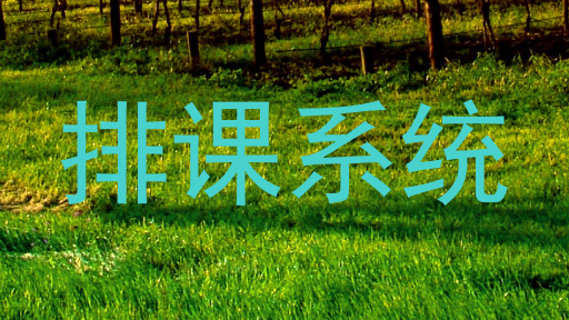 排课系统