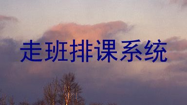 走班排课系统