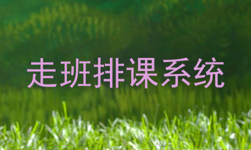走班排课系统