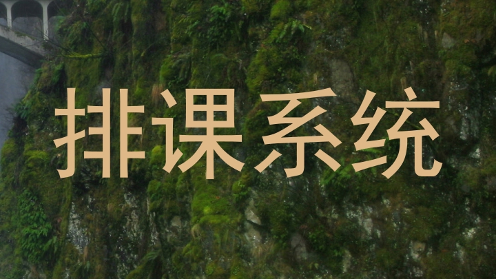 排课系统