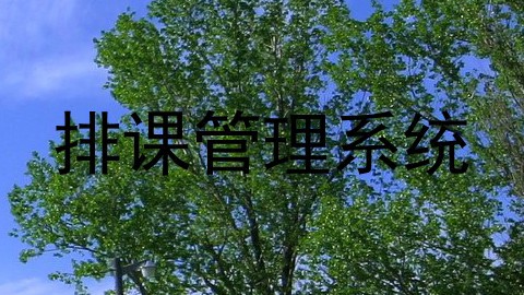 排课管理系统