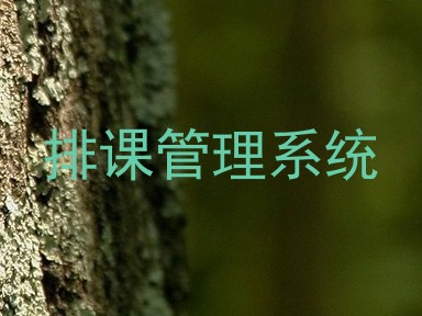 排课管理系统