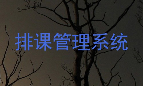 排课管理系统