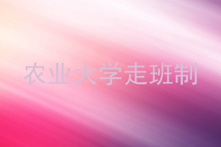 农业大学走班制
