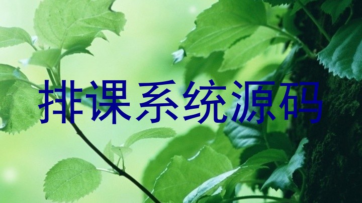 排课系统源码