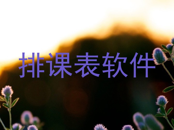排课表软件