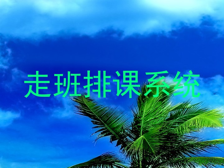 走班排课系统