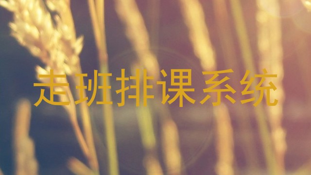 走班排课系统
