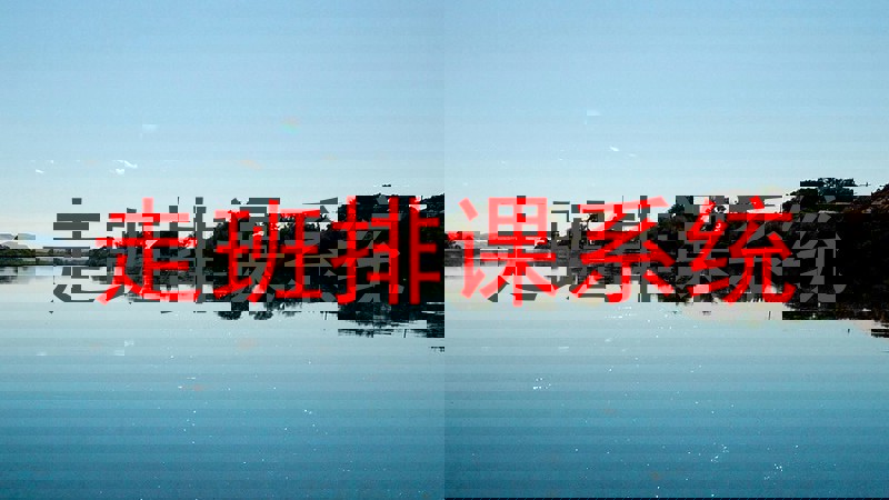 走班排课系统
