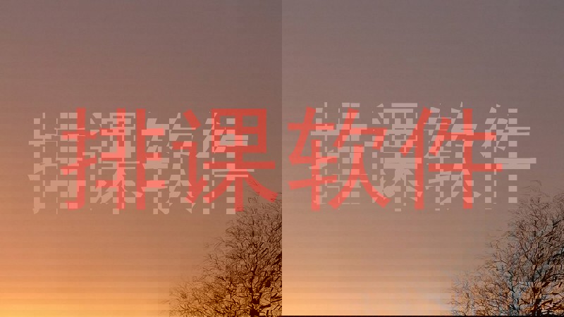 排课软件