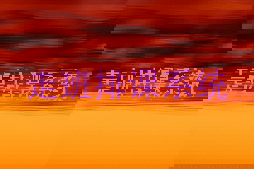 走班排课系统