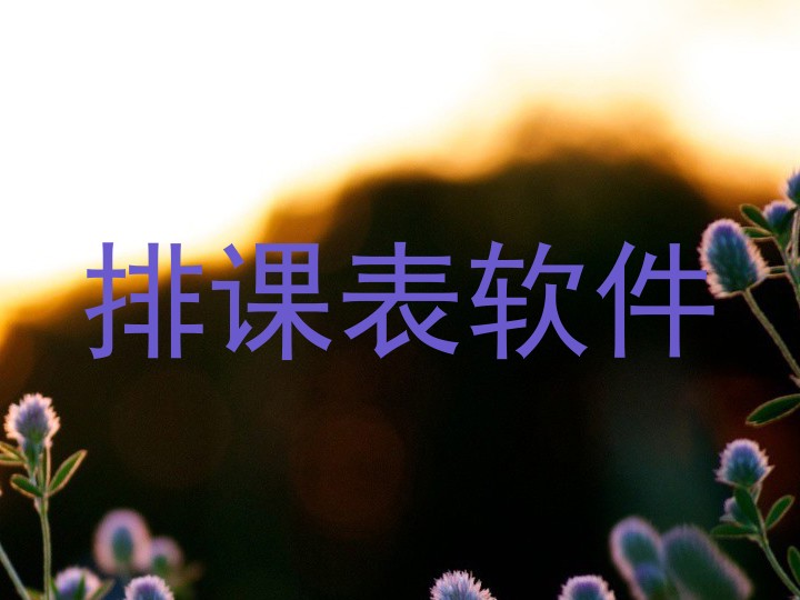 排课表软件