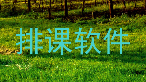 排课软件