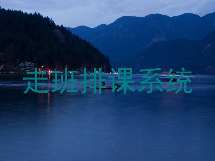 走班排课系统