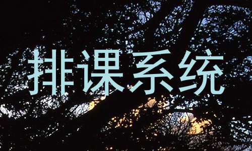 排课系统