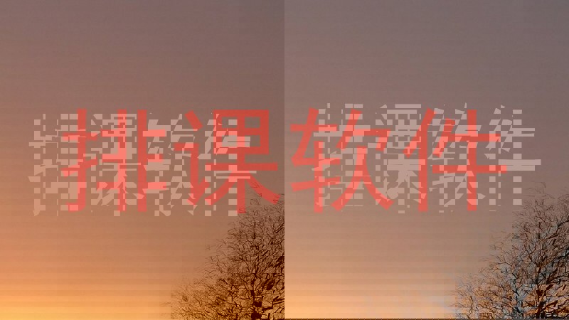 排课软件