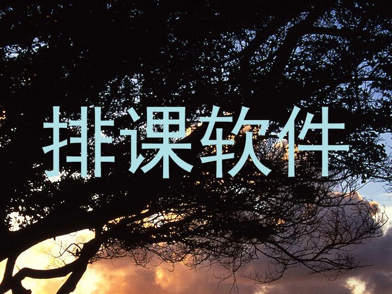 排课软件
