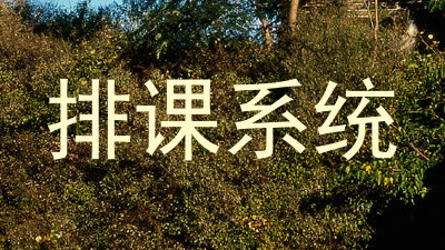排课系统