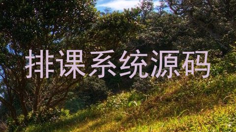 排课系统源码