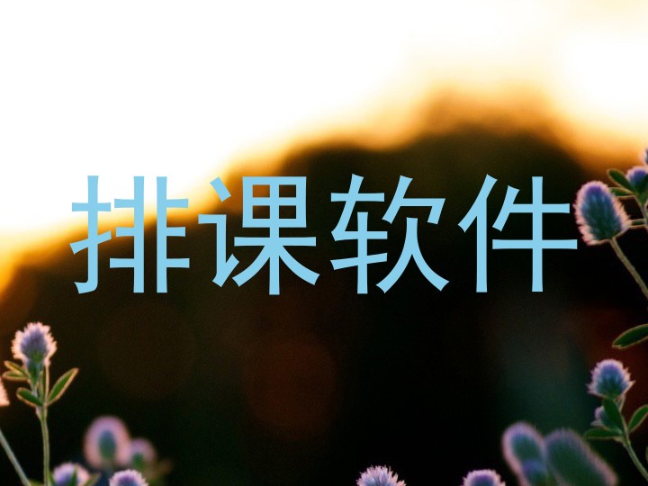 排课软件
