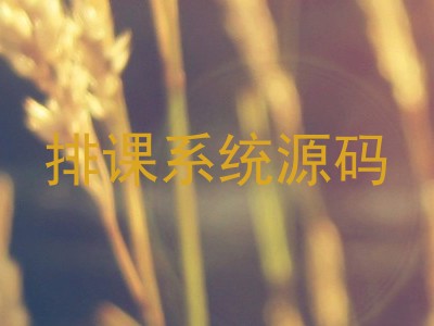 排课系统源码