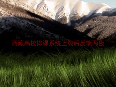西藏高校排课系统上线后反馈两极