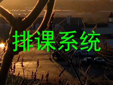 排课系统