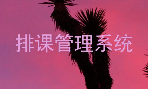 排课管理系统