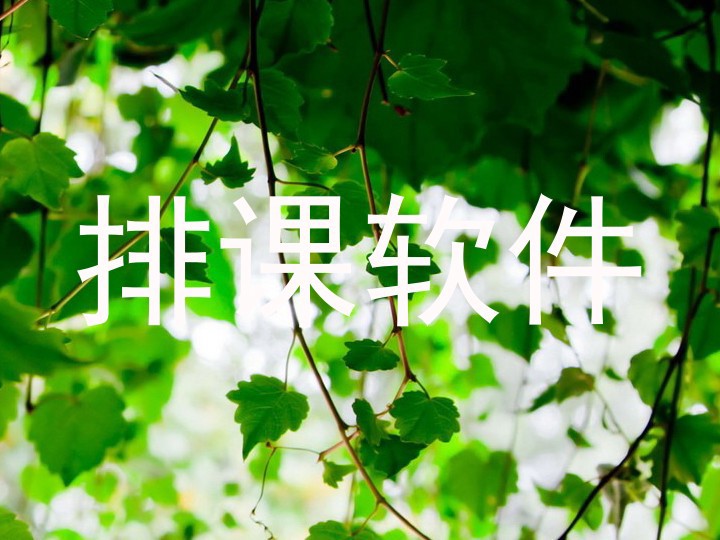 排课软件