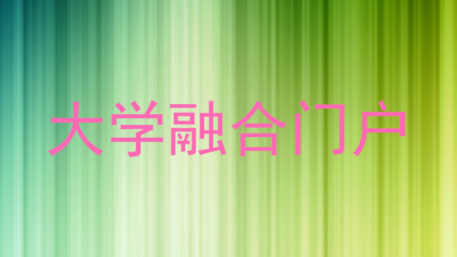 大学融合门户