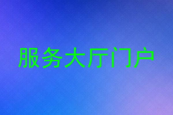 服务大厅门户