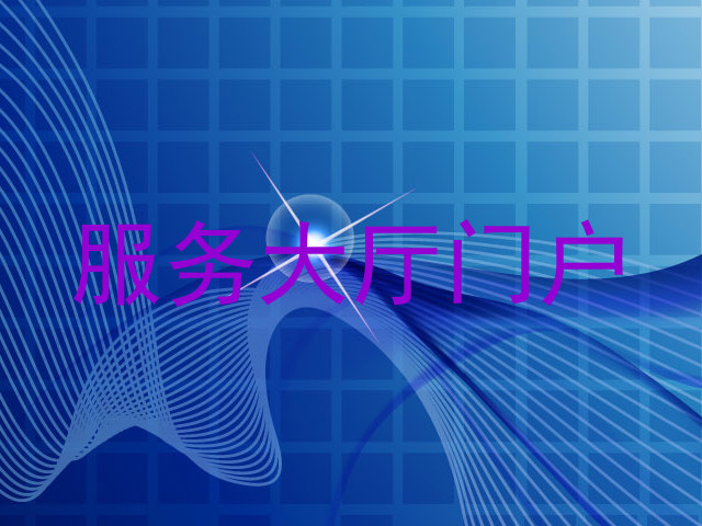 服务大厅门户