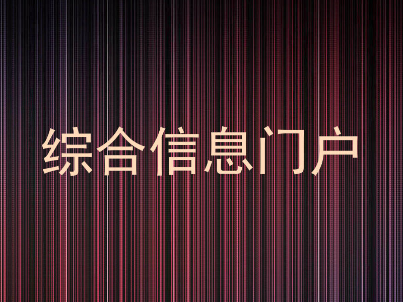 综合信息门户