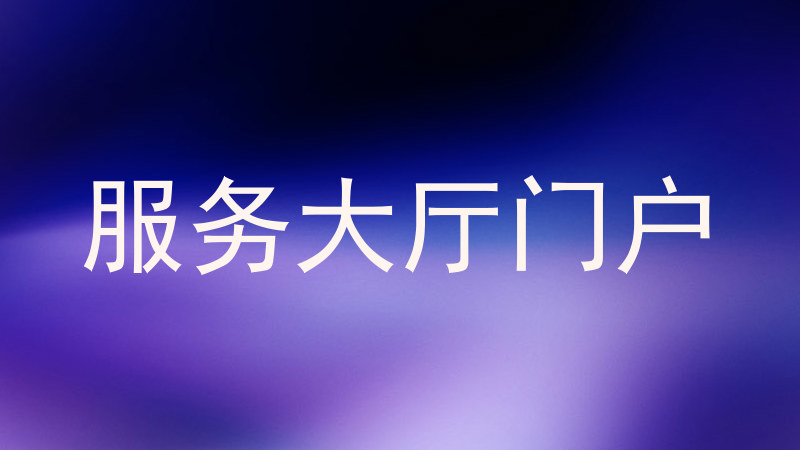 服务大厅门户