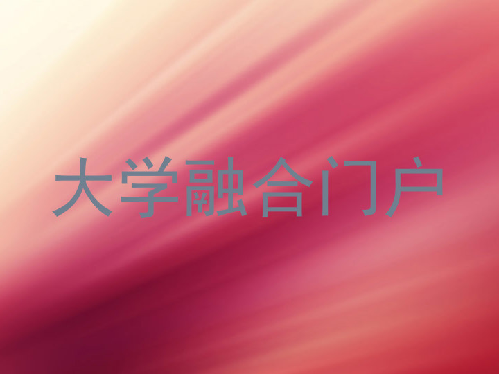 大学融合门户
