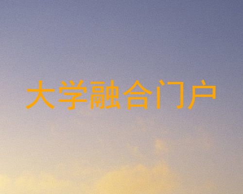 大学融合门户