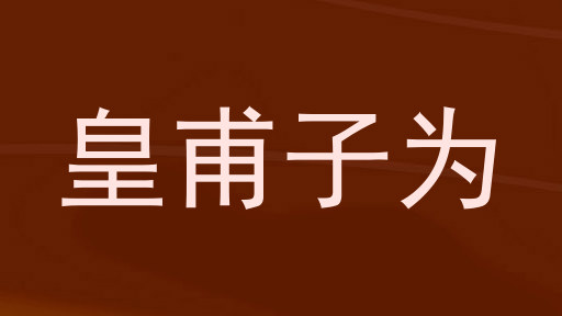 皇甫子为
