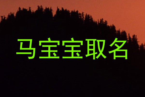 马宝宝取名