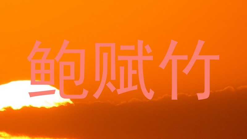 鲍赋竹